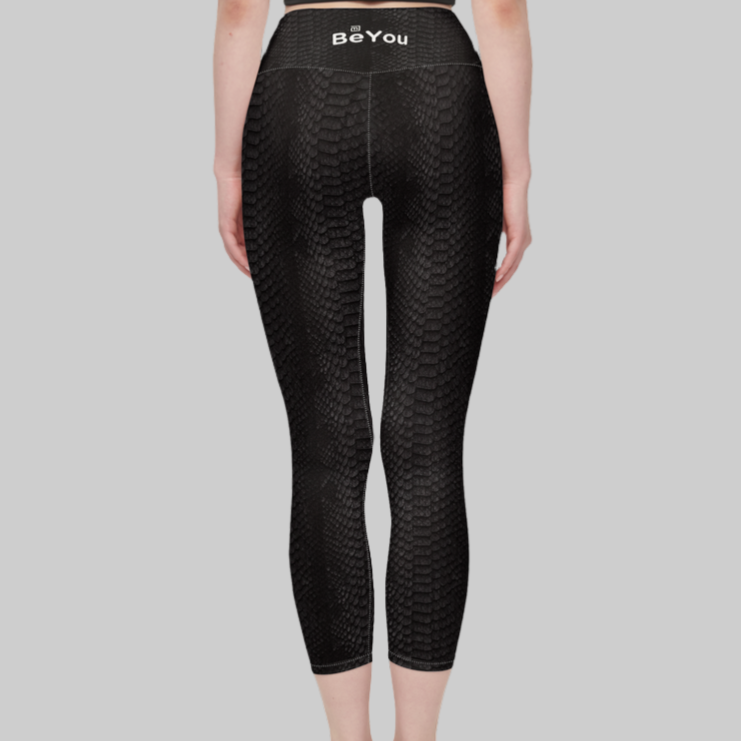 Black Crocodile Women’s High-Rise Sustainable Leggings