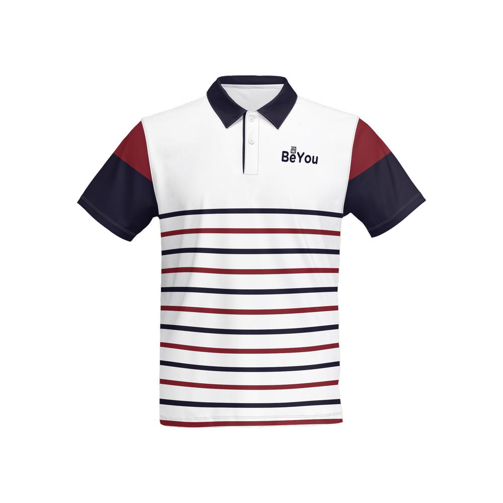 Navy Slim Fit Men’s Short-Sleeve Sustainable Polo Shirt