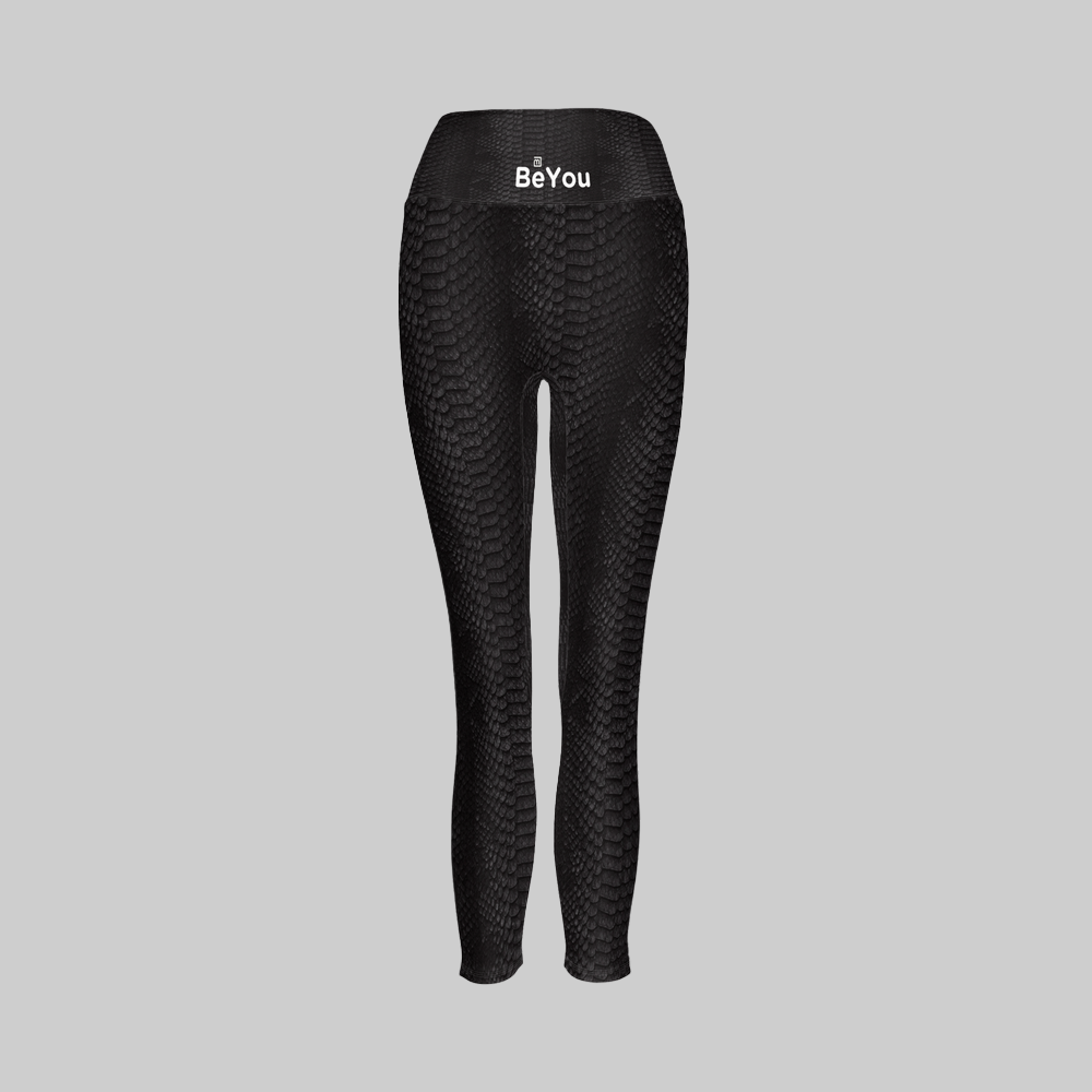 Black Crocodile Women’s High-Rise Sustainable Leggings