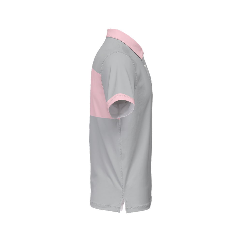 Pink Men’s Slim Fit Short-Sleeve Sustainable Polo Shirt