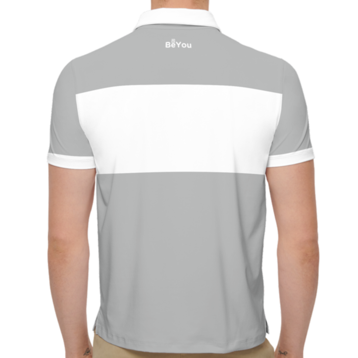 Grey Men’s Slim Fit Short-Sleeve Sustainable Polo Shirt