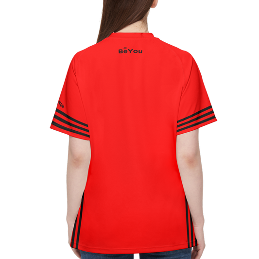 Red Women Performance Sustainable T-Shirt Jersey