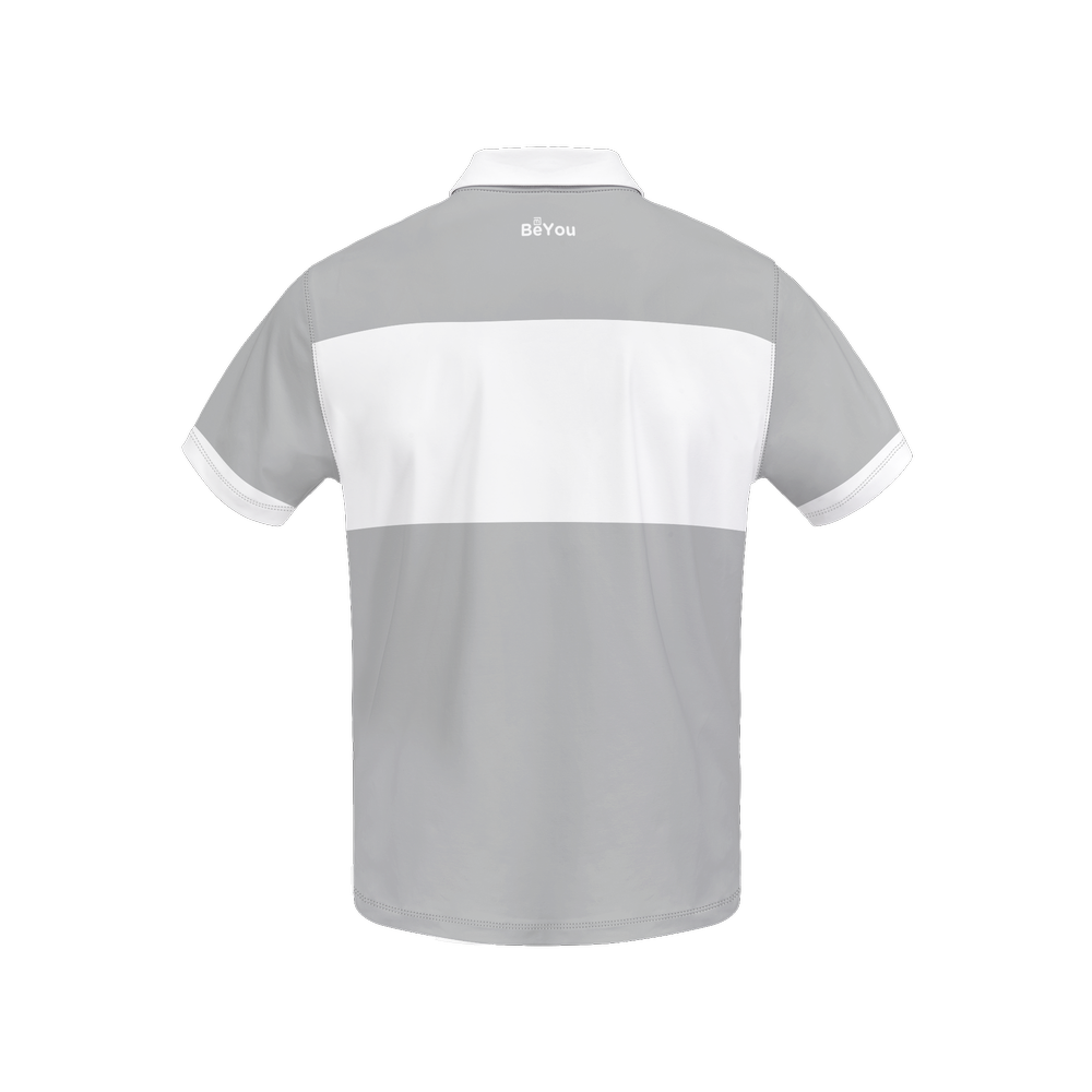 Grey Men’s Slim Fit Short-Sleeve Sustainable Polo Shirt