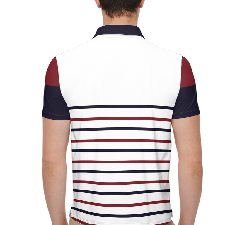 Navy Slim Fit Men’s Short-Sleeve Sustainable Polo Shirt