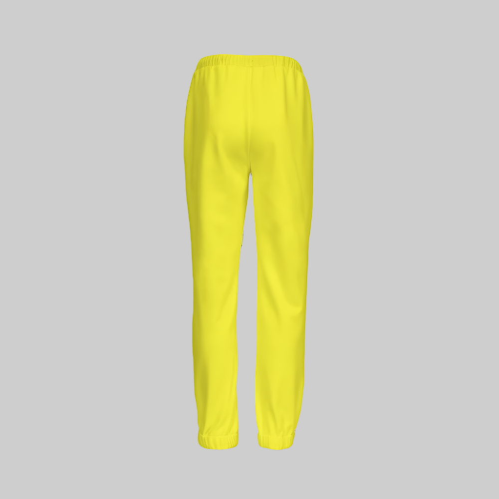 Yellow Women Casual Fit Jogging Sustainable Pants