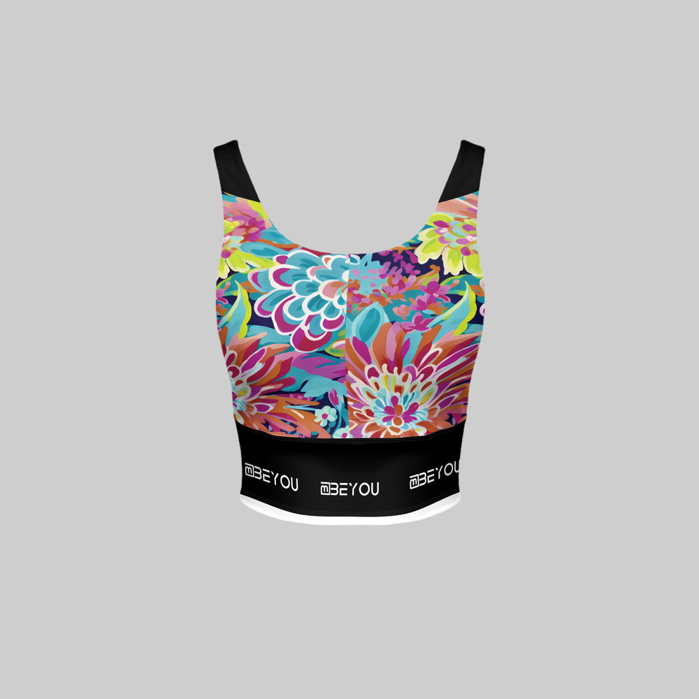 Flower-Me Women’s Recycled Sports Bra