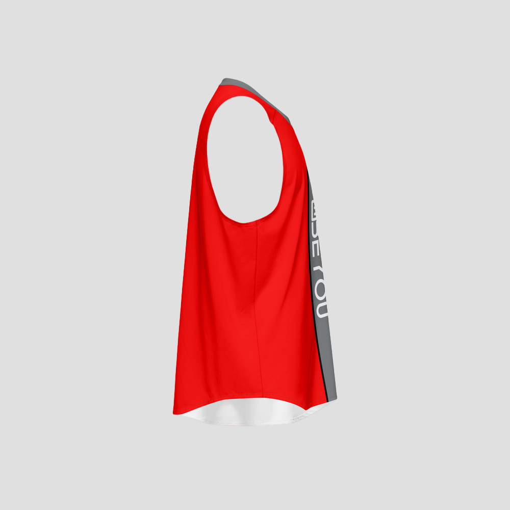 Be-Sporty Men’s Red Recycled Tank Top