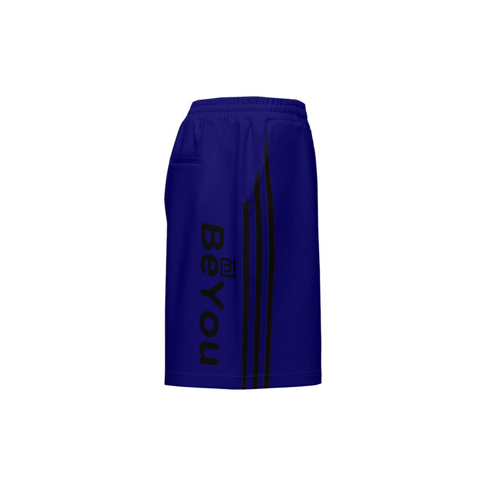 Navy Blue Men Athletic Sustainable Shorts