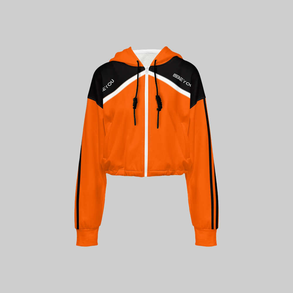 High-Gear Women’s Recycled Orange Zip Hoodie