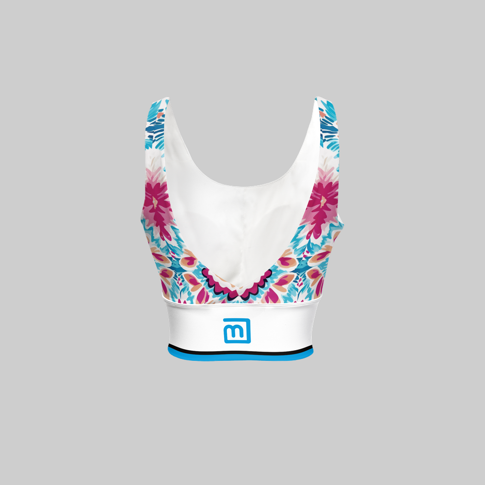 Flower-Me Women’s Recycled Sports Bra