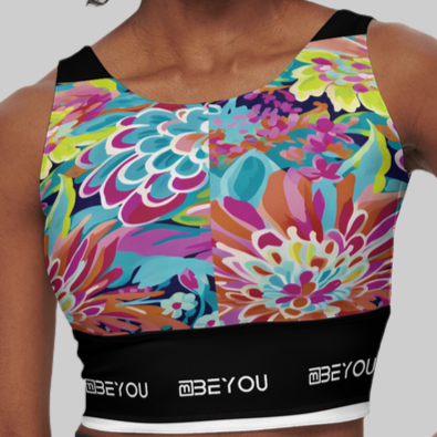 Flower-Me Women’s Recycled Sports Bra