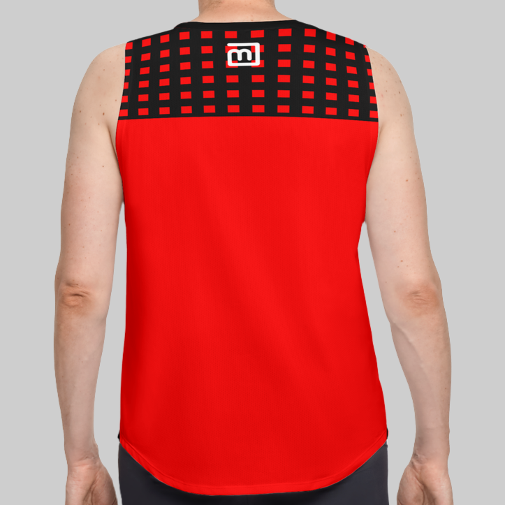 Be-Retro Recycled Men’s Red Tank Top