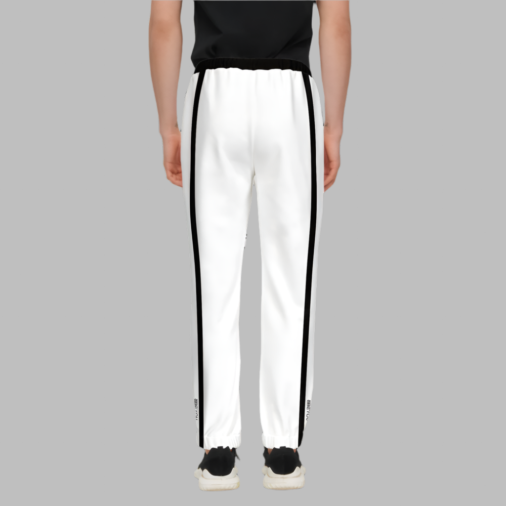 Be Influenced Men's White Recycled Jogging Pants