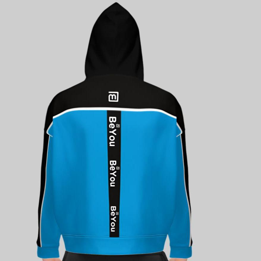 Classic-Me Men's Recycled Aqua Blue Hoodie