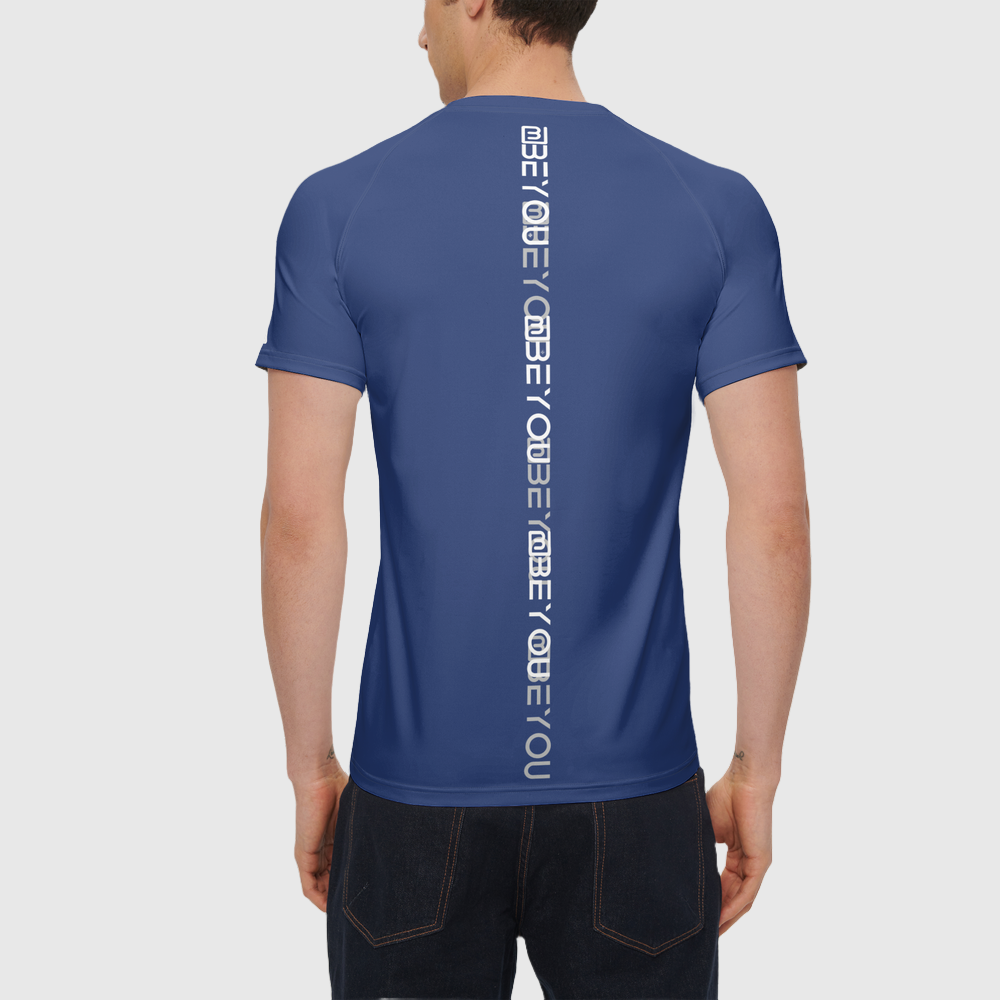 New-Me Men's Recycled Dark Blue Jersey Tee