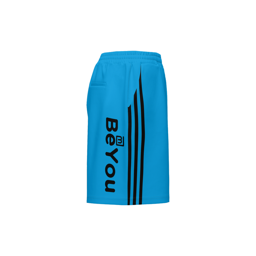 Aqua Blue Men Athletic Sustainable Shorts