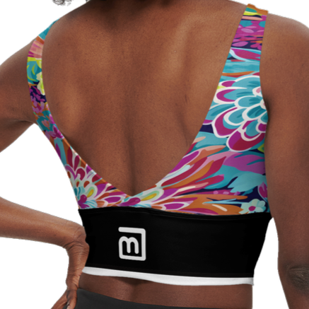 Flower-Me Women’s Recycled Sports Bra