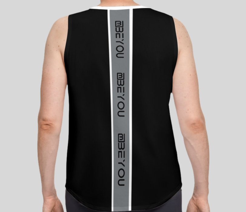 Be-Sporty Men’s Black Recycled Tank Top