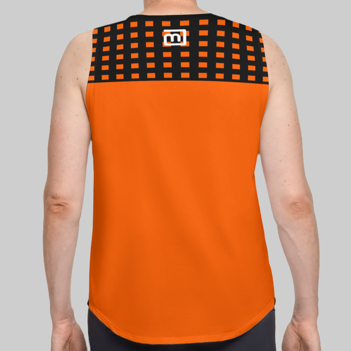 Be-Retro Recycled Men’s Burnt Orange Tank Top