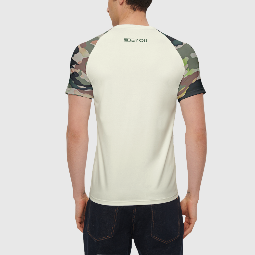 Be-Transparent Men's Recycled Camouflage Jersey Tee