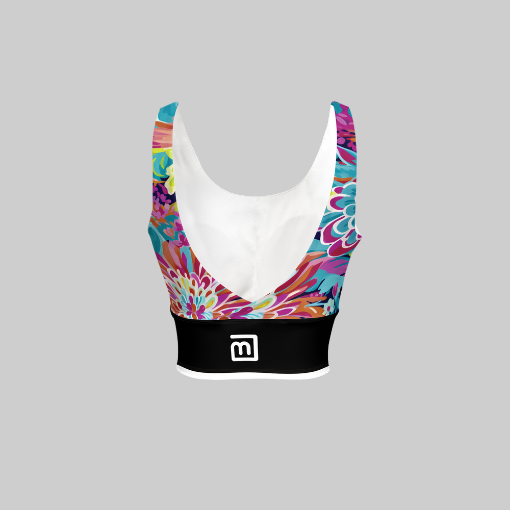 Flower-Me Women’s Recycled Sports Bra