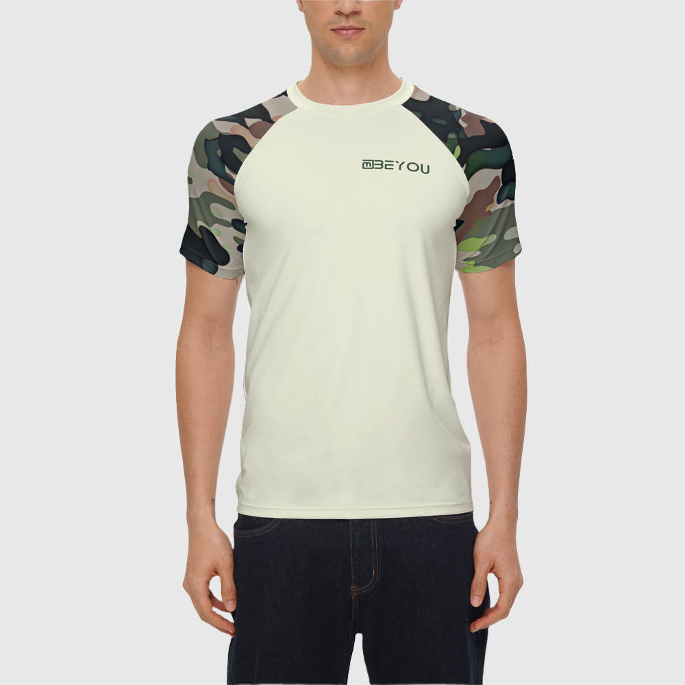 Be-Transparent Men's Recycled Camouflage Jersey Tee