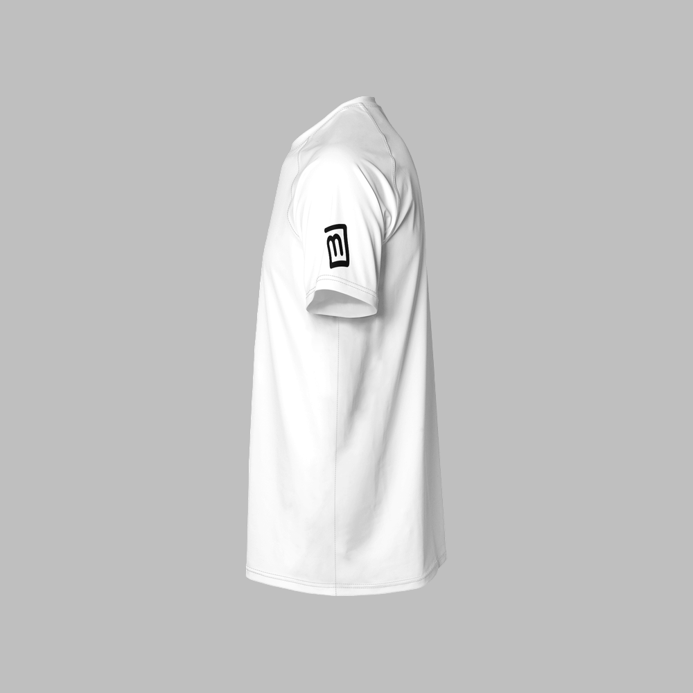 New-Me Men's Recycled White Jersey Tee