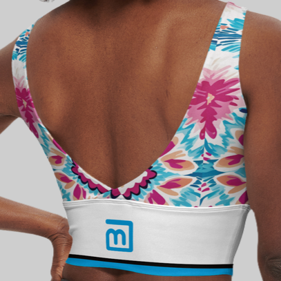 Flower-Me Women’s Recycled Sports Bra