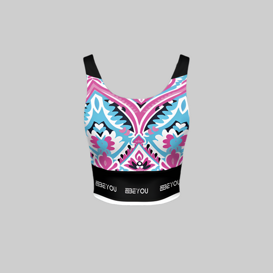 Be-Floral Women’s Recycled Rainbow Sports Bra