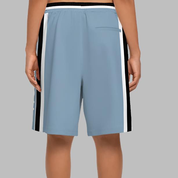 Pumped-Up Men's Baby Blue Recycled Shorts