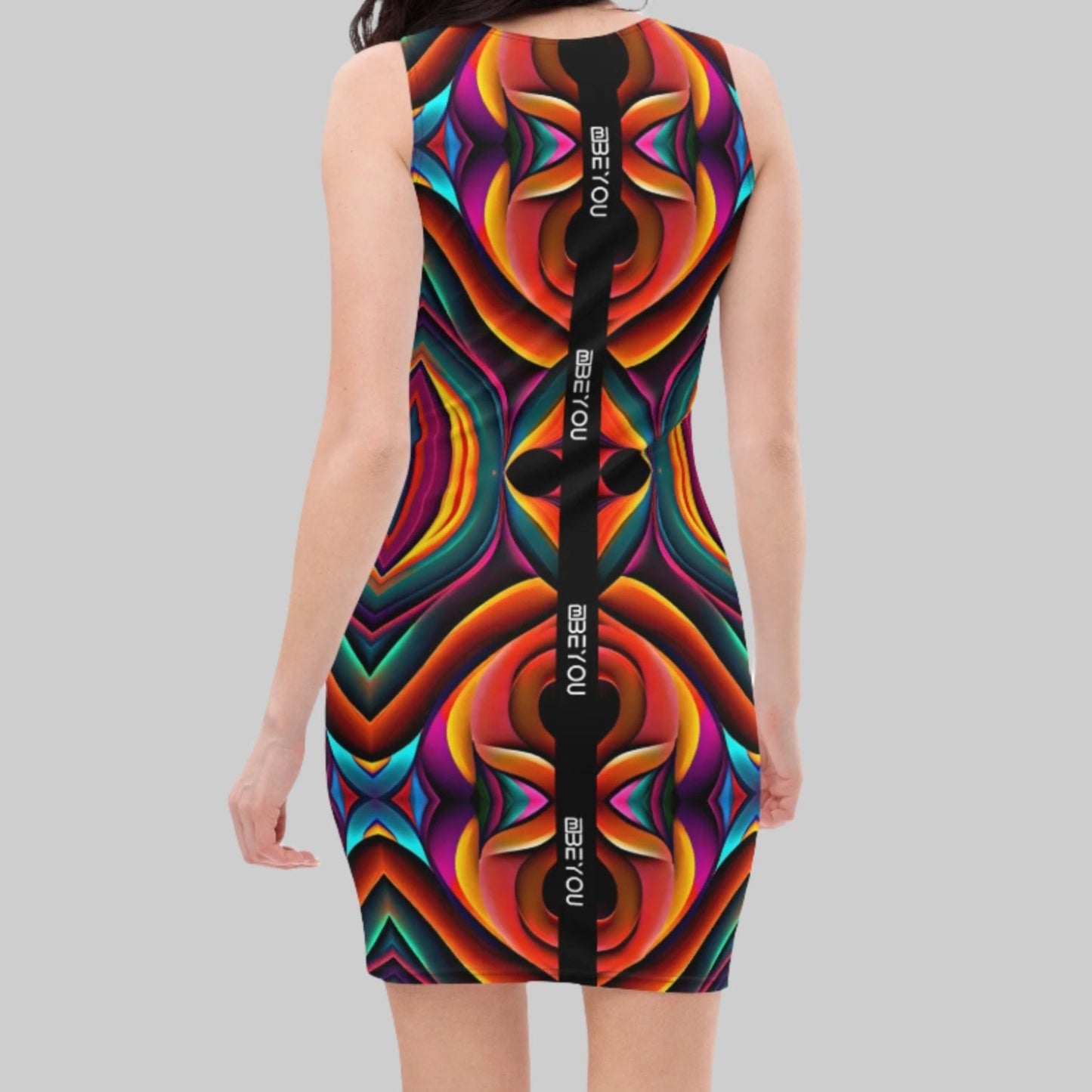 Be-Tribal Women's Recycled Rainbow Tank Dress