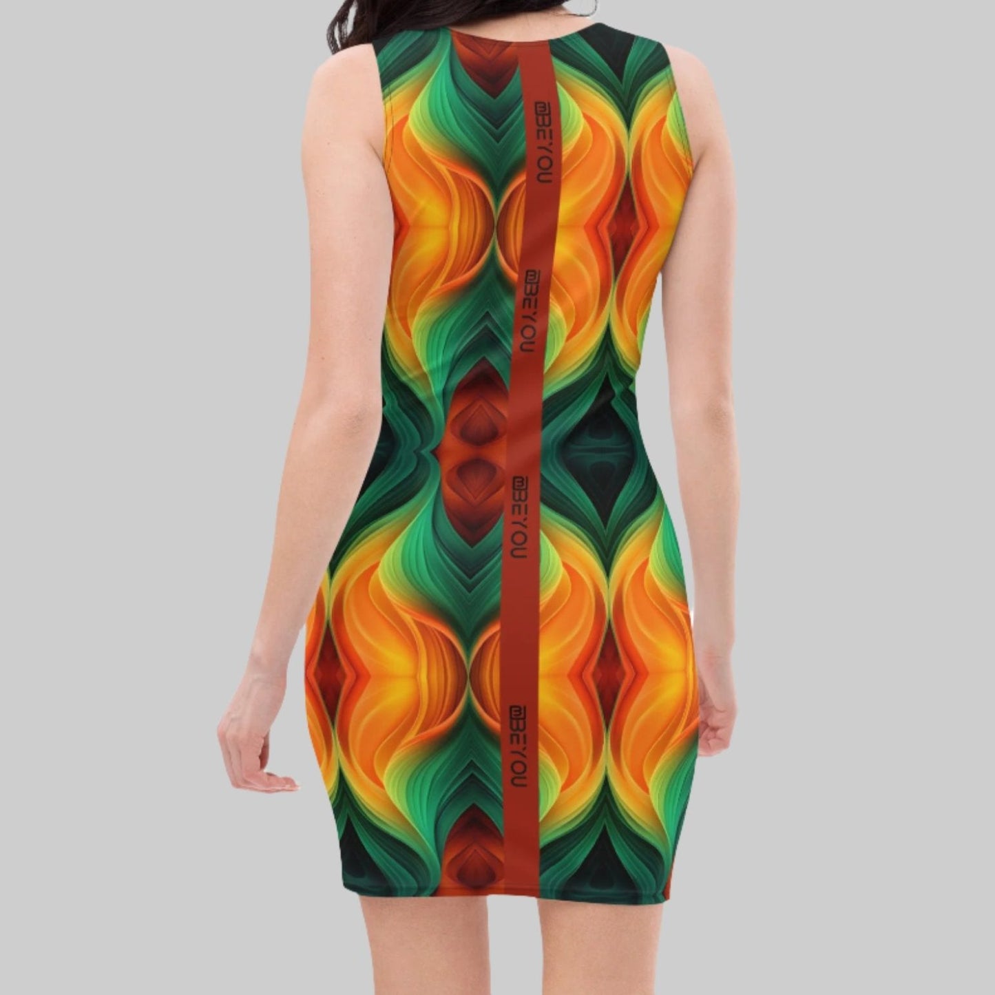 Be-Tribal Women's Recycled Rainbow Tank Dress