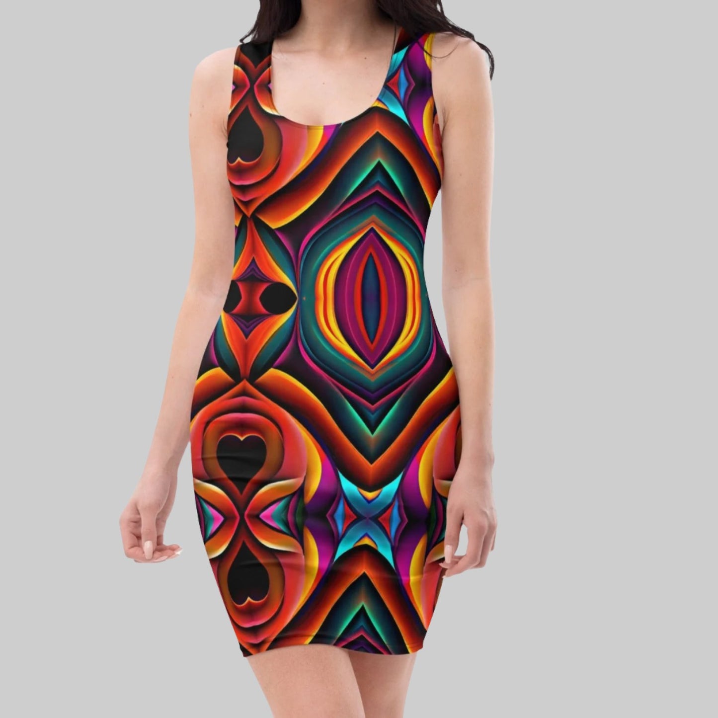 Be-Tribal Women's Recycled Rainbow Tank Dress