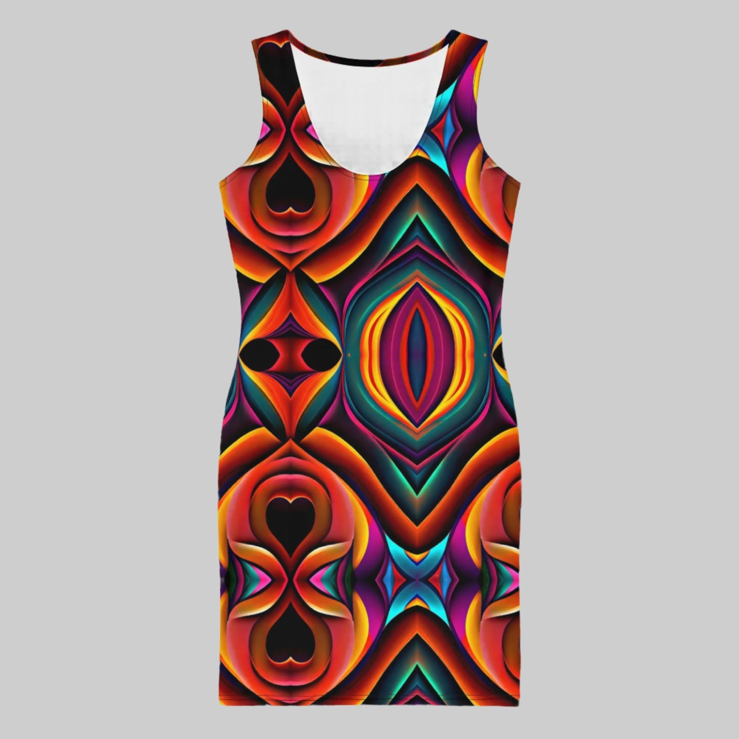 Be-Tribal Women's Recycled Rainbow Tank Dress