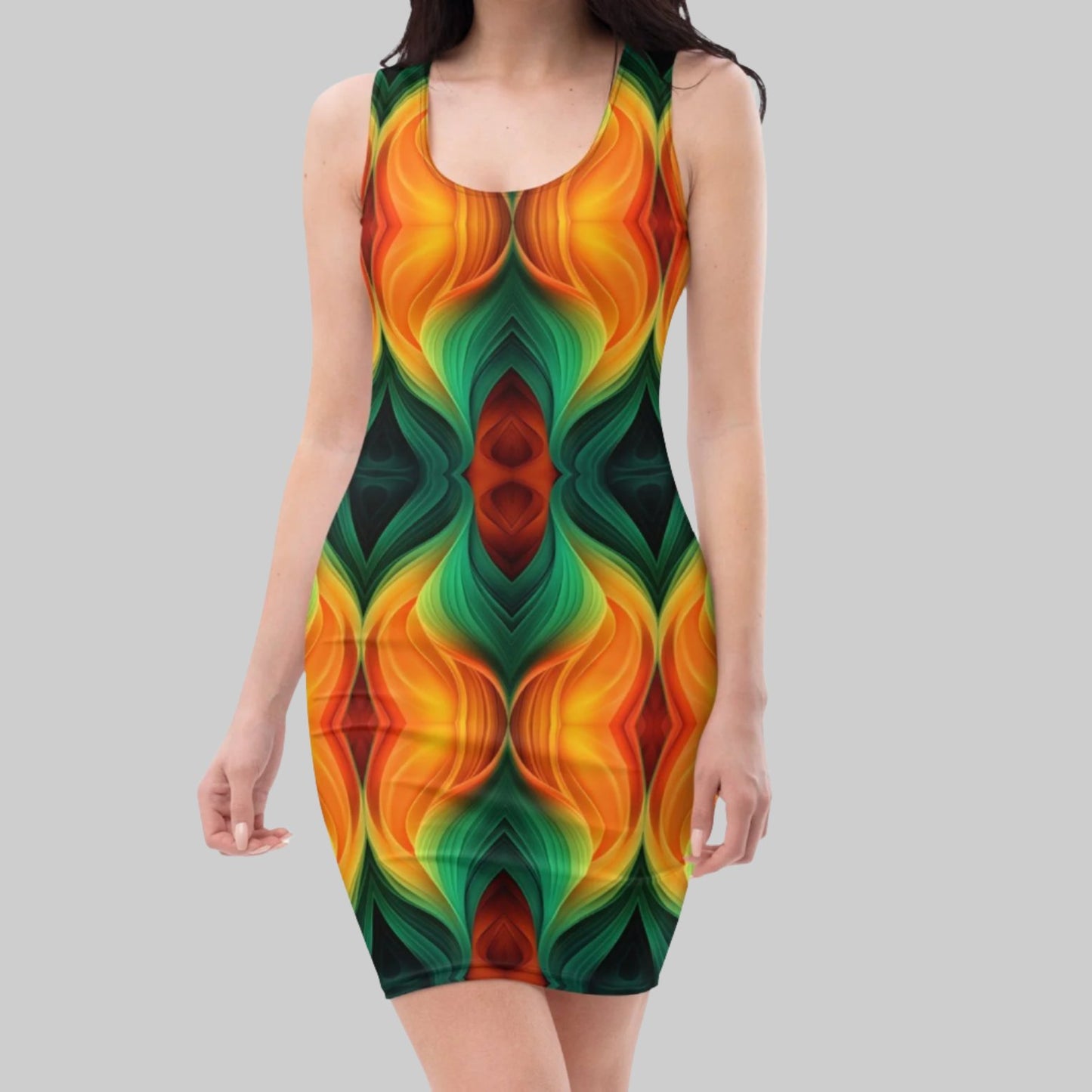 Be-Tribal Women's Recycled Rainbow Tank Dress