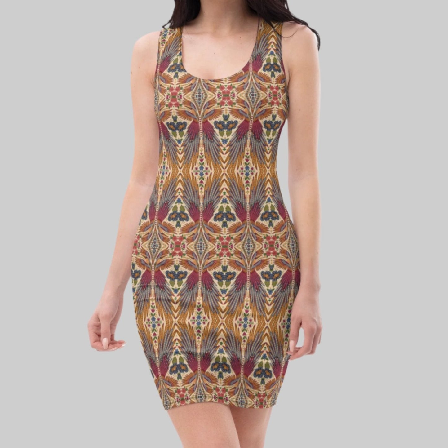 Be-Tribal Women's Recycled Brown Tank Dress