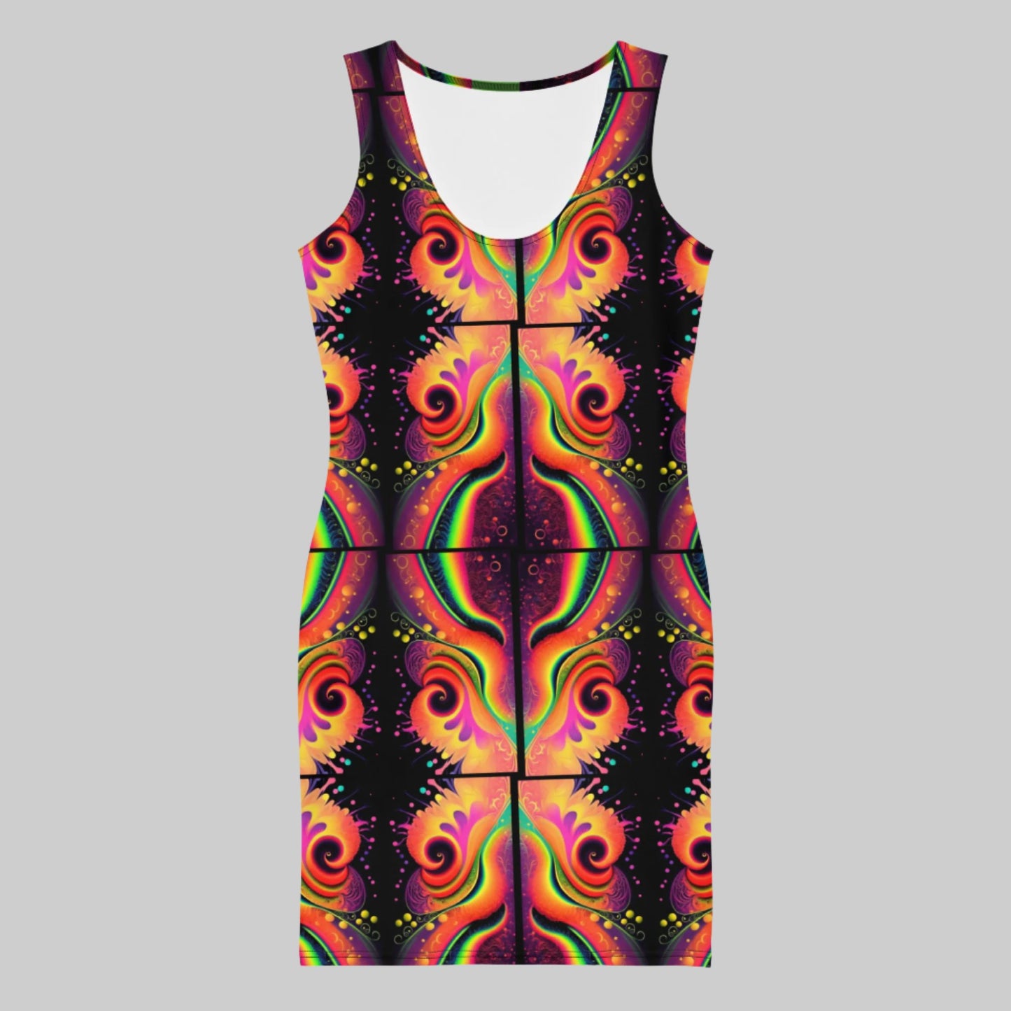 Be-Tribal Women's Recycled Rainbow Tank Dress