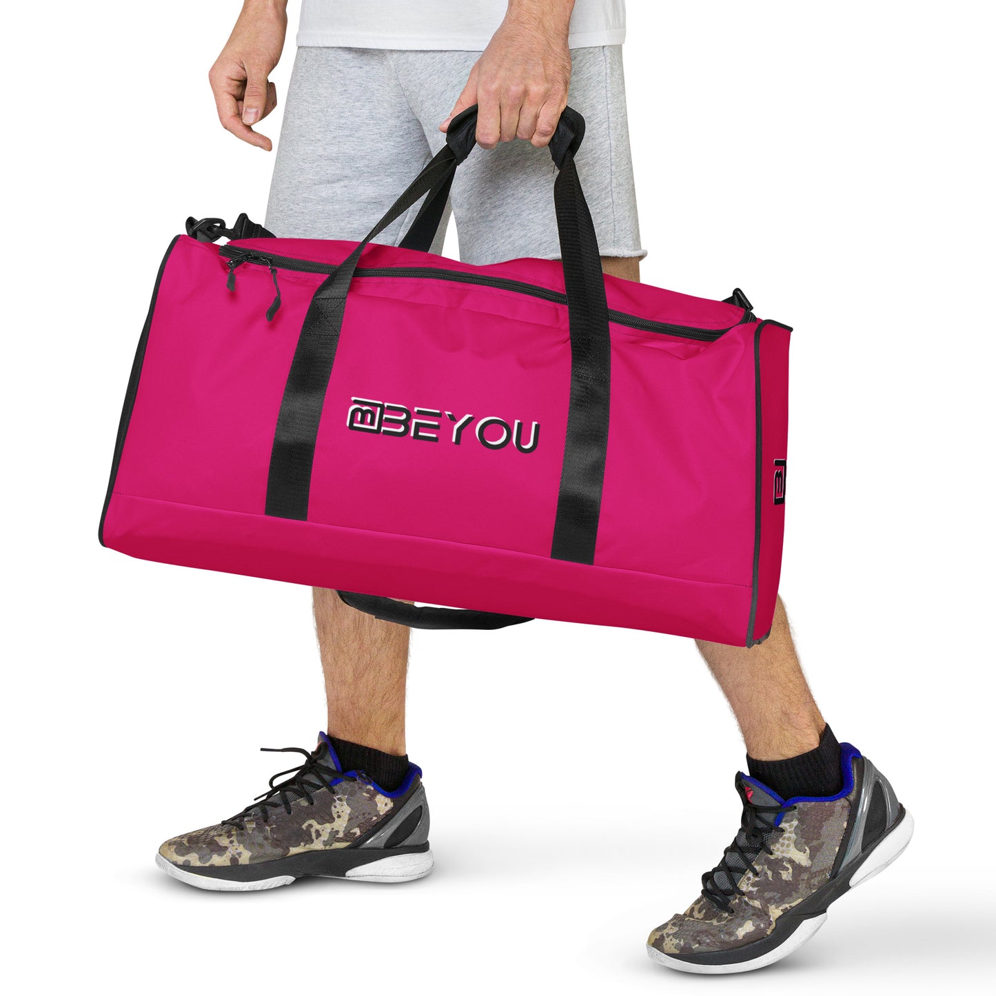 Be-Simple Large Travel Hot Pink Unisex Duffle Bag