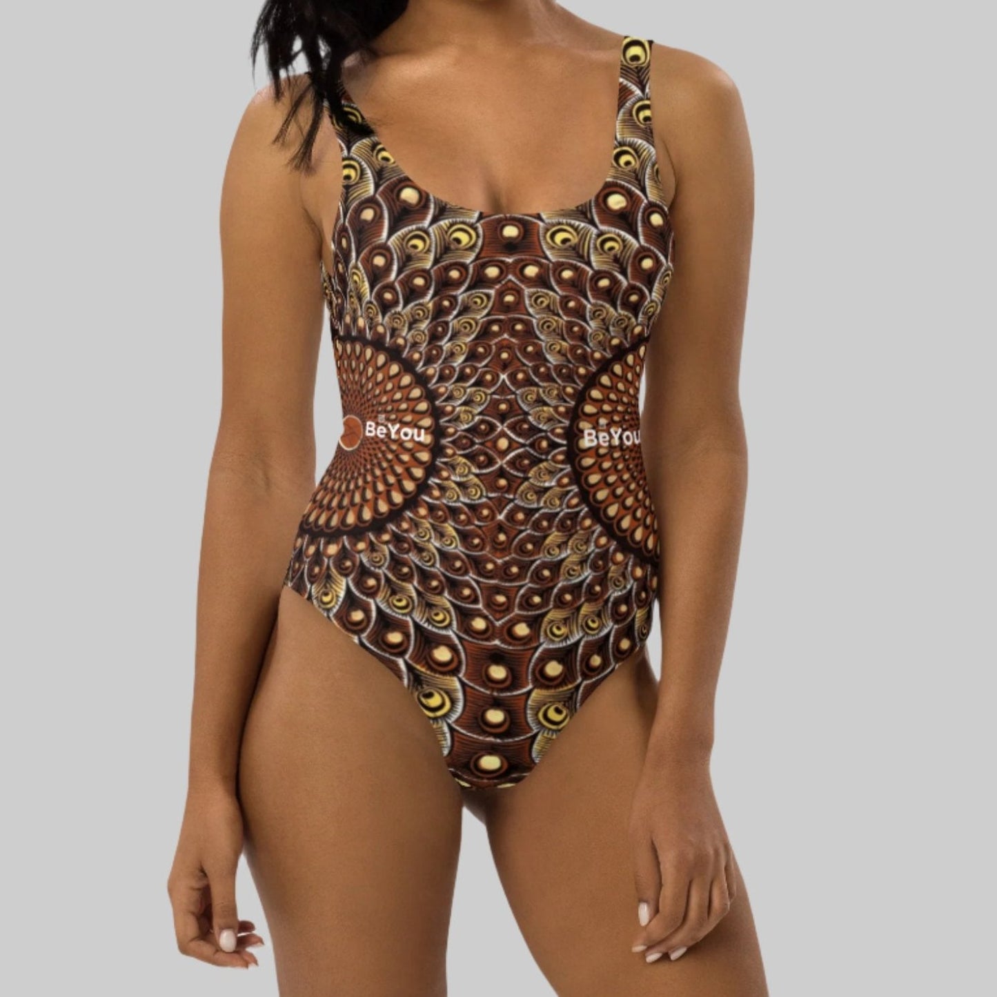 Feather-Me Women's Recycled Brown One-Piece Swimsuit