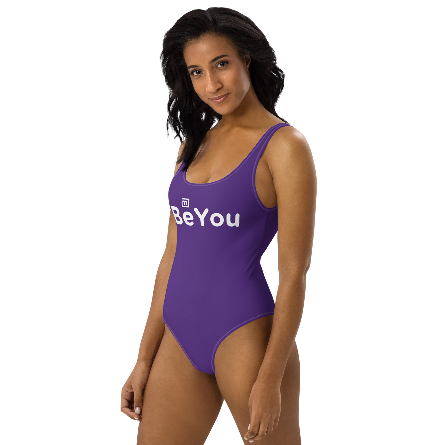 Indigo Purple Bodyshaper One-Piece Elegant Swimsuit