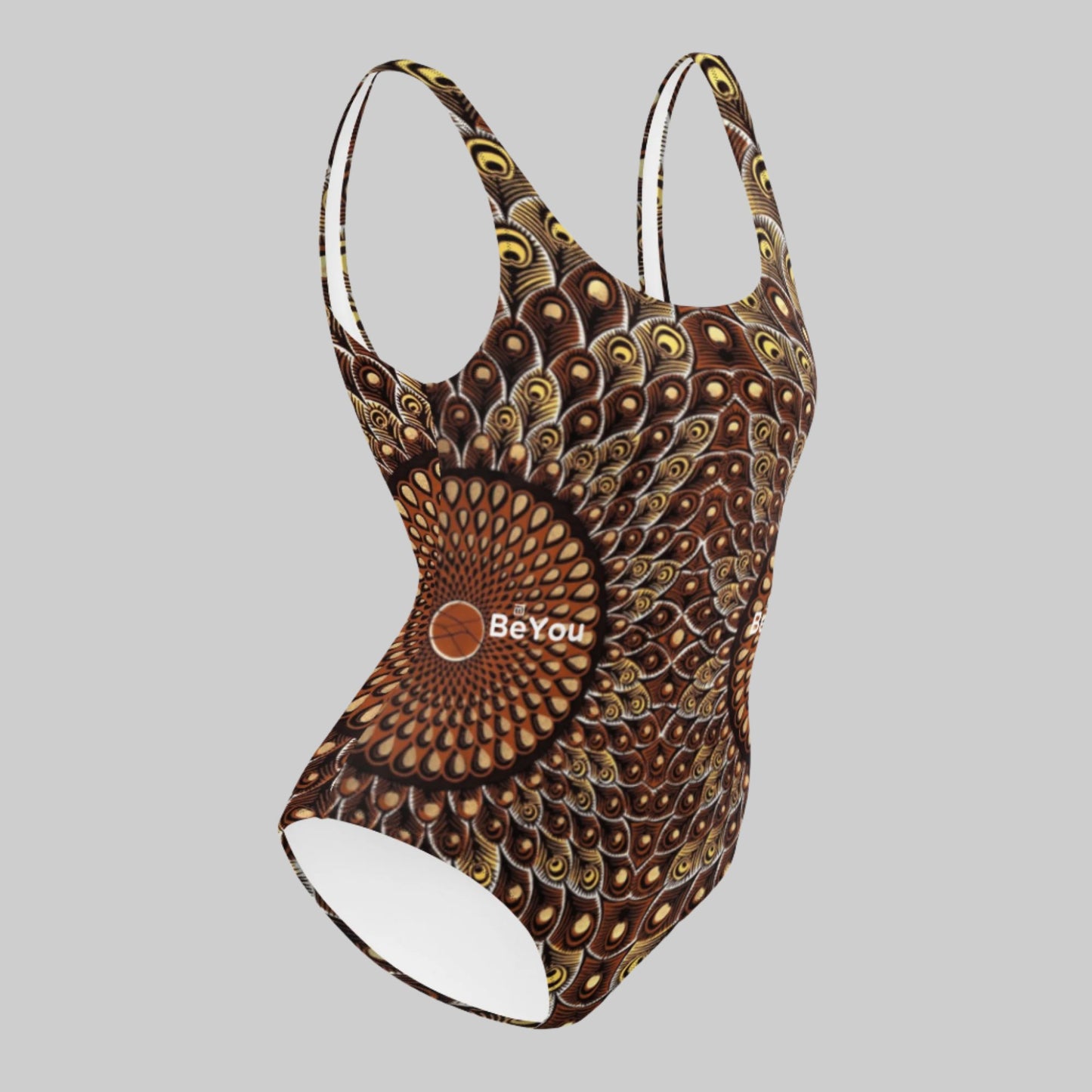 Feather-Me Women's Recycled Brown One-Piece Swimsuit