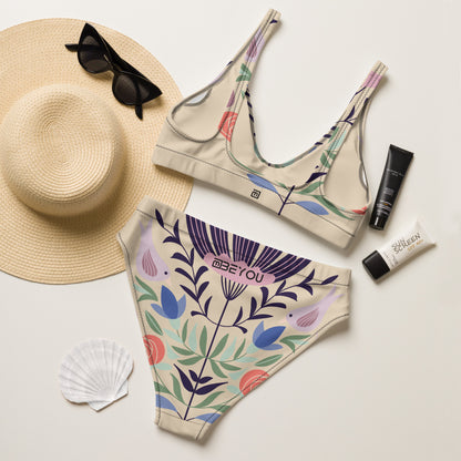 Birdie Recycled Beige Bikini Swimsuit