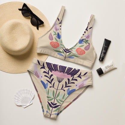 Birdie Recycled Beige Bikini Swimsuit