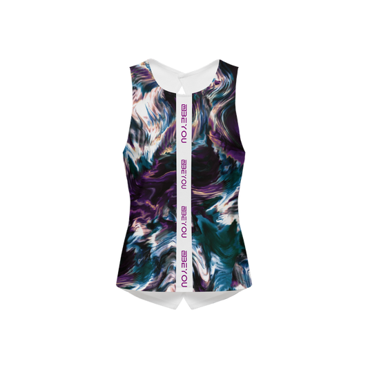 Be-Artsy Women's Recycled Cross Back Prism Tank Top