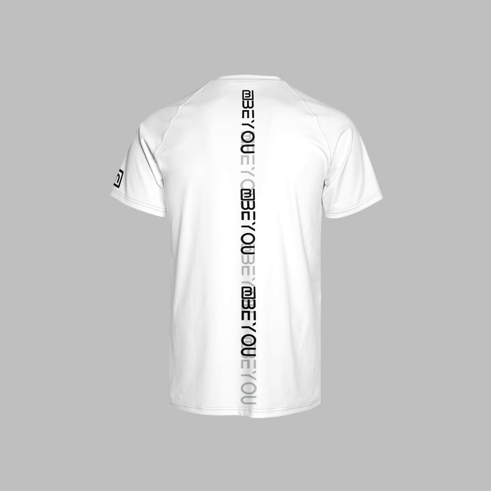 New-Me Men's Recycled White Jersey Tee