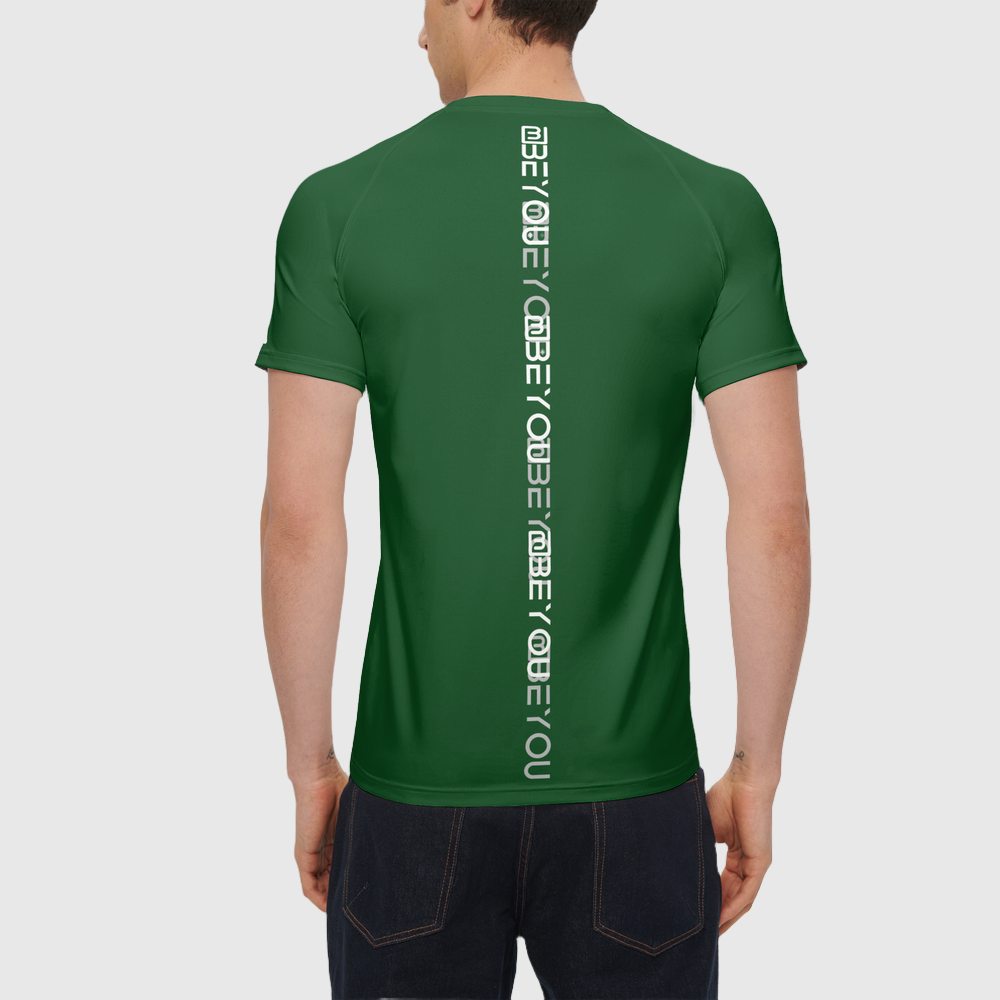 New-Me Men's Recycled  Hunter Green Jersey Tee