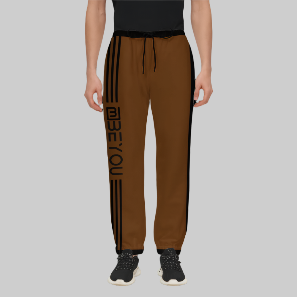 Be Energized Men's Brown Recycled Jogging Pants