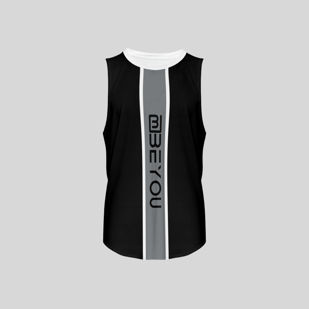 Be-Sporty Men’s Black Recycled Tank Top