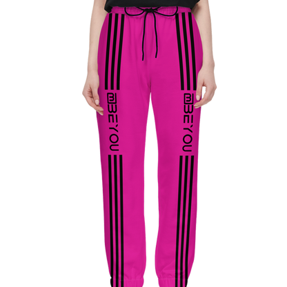 BeYou-Rule Women's Recycled Hot Pink Jogging Pants