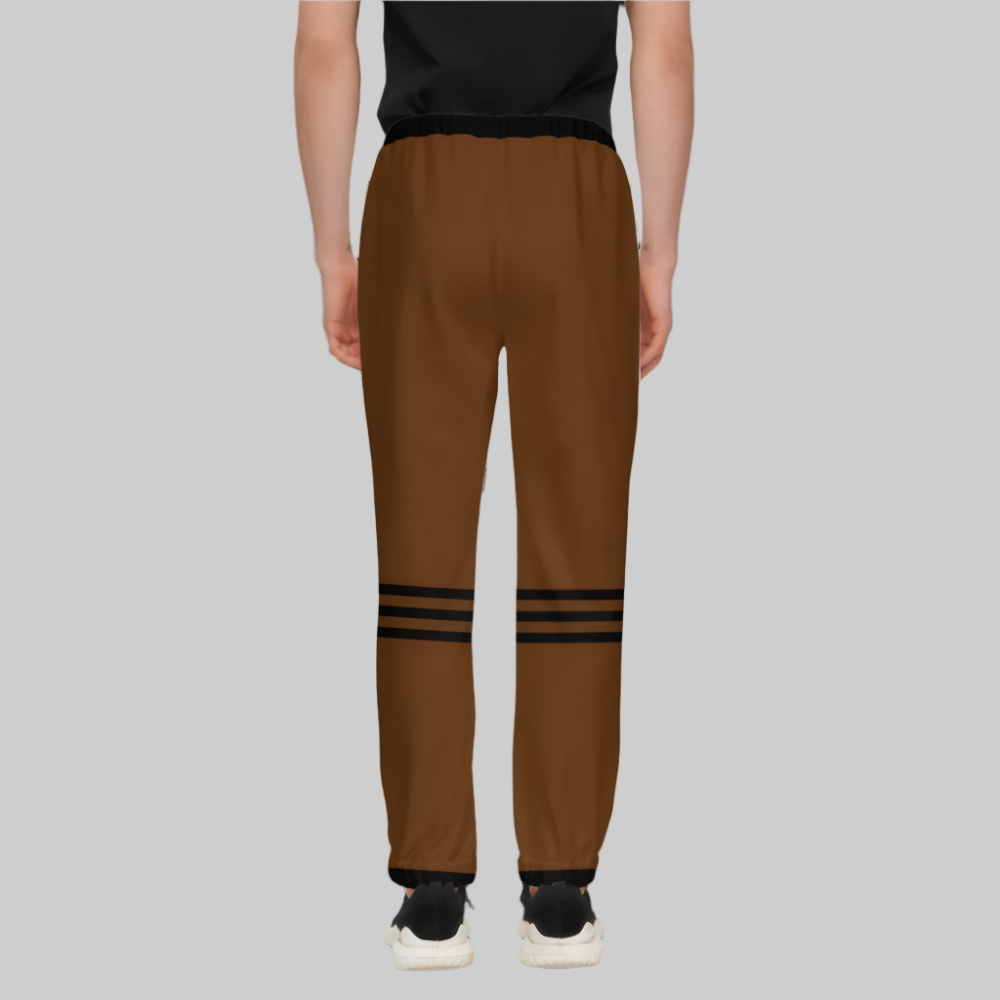 Be Energized Men's Brown Recycled Jogging Pants